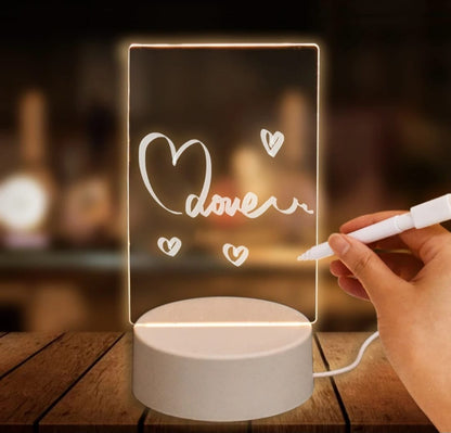 Lámpara LED con Panel de Escritura